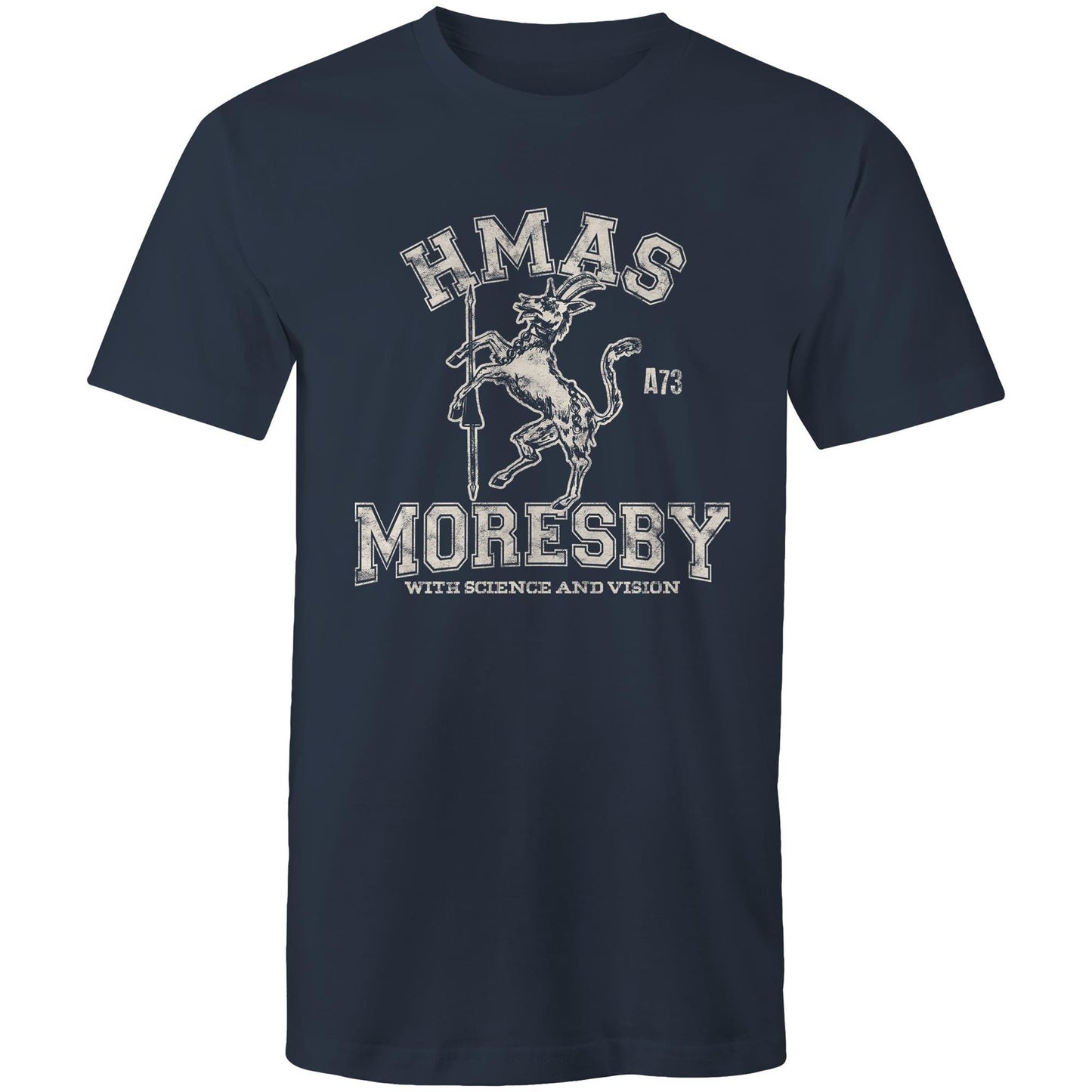 HMAS Moresby (II) A73 Men's T-shirt (style Alpha, white)