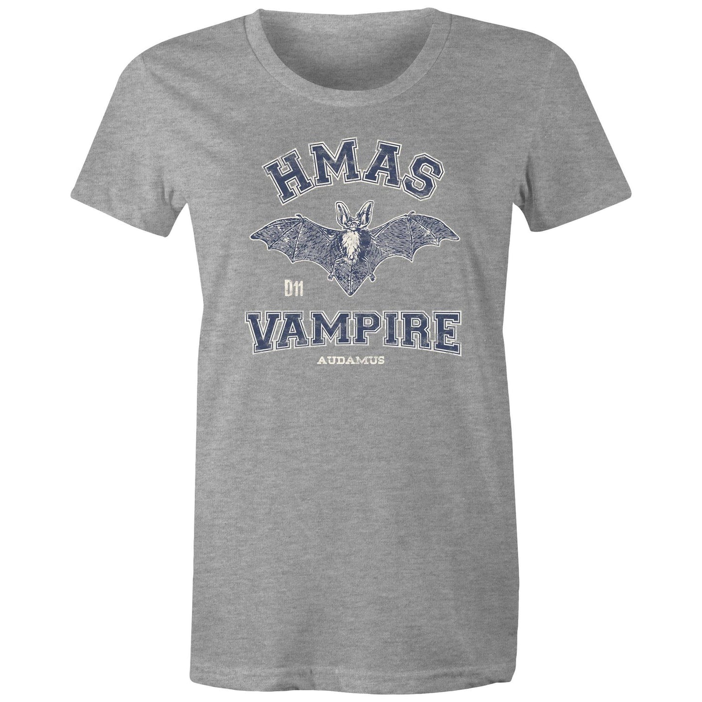 HMAS Vampire D11 Women's T-shirt (style Alpha, blue)