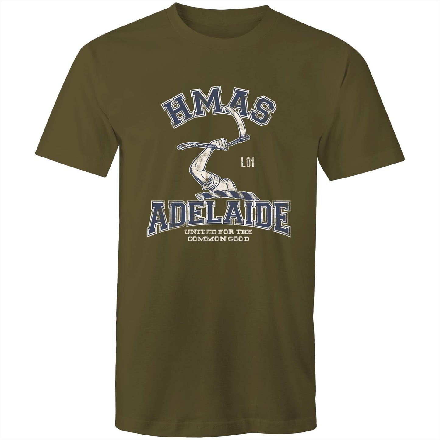 HMAS Adelaide (III) L01 Men's T-shirt (style Alpha, blue)