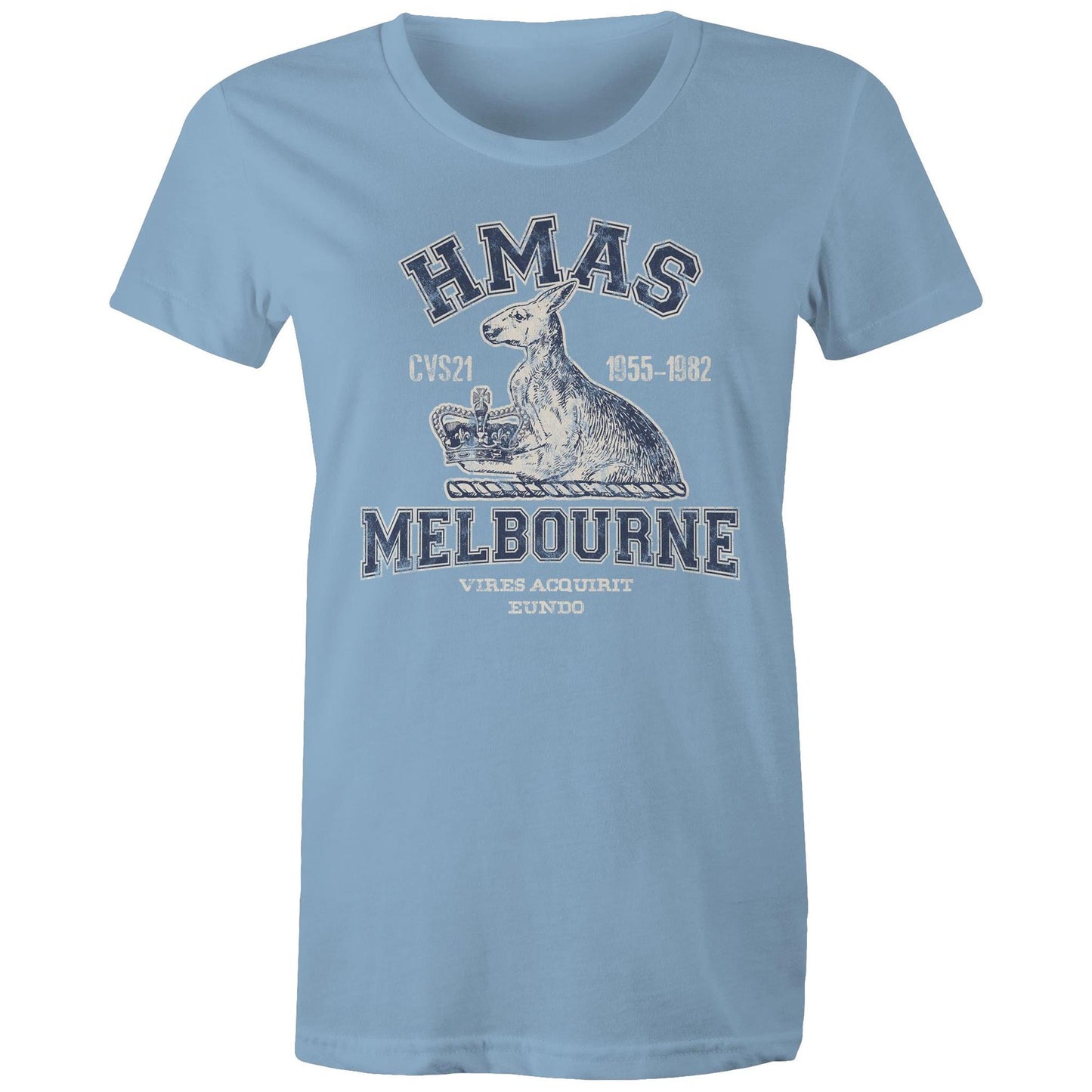 HMAS Melbourne (II) CVS21 Women's T-shirt (style Alpha, blue)