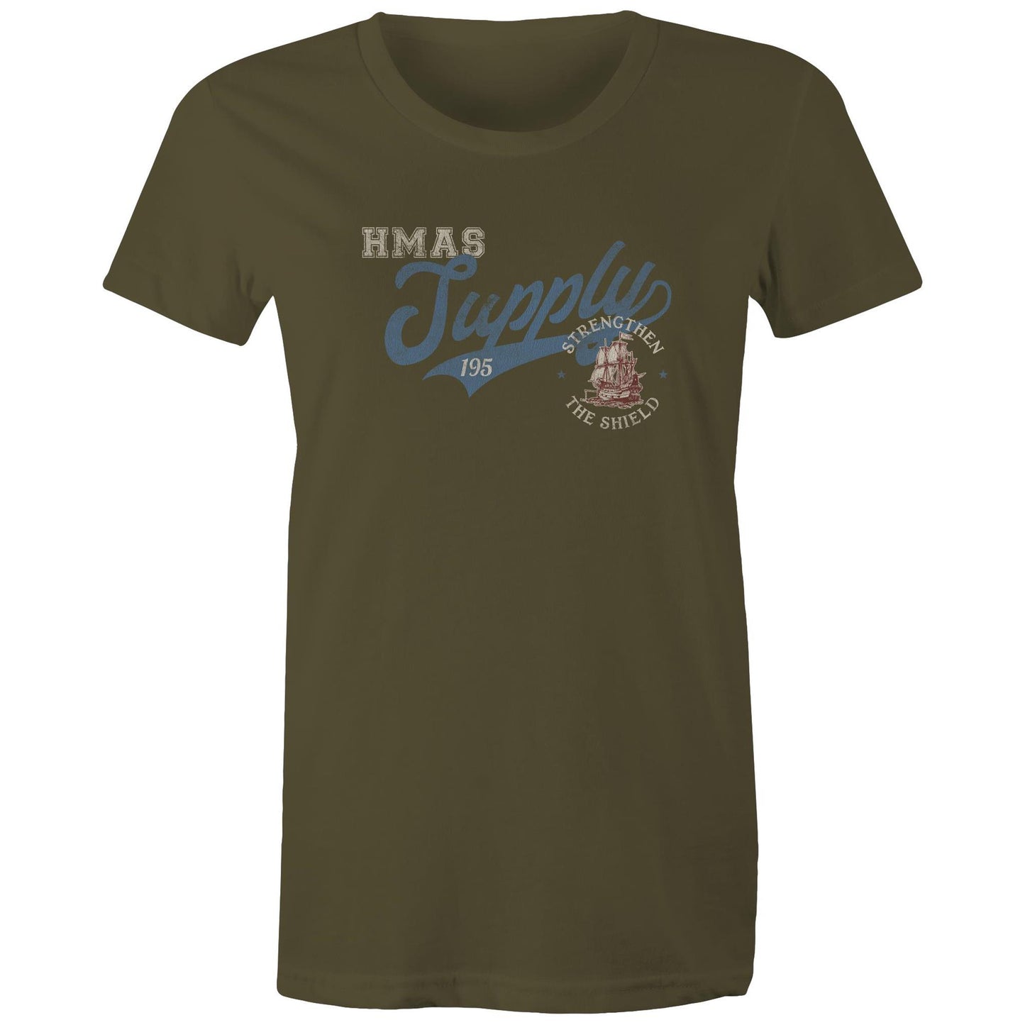 HMAS Supply AOR195 Women's T-shirt (style Bravo)