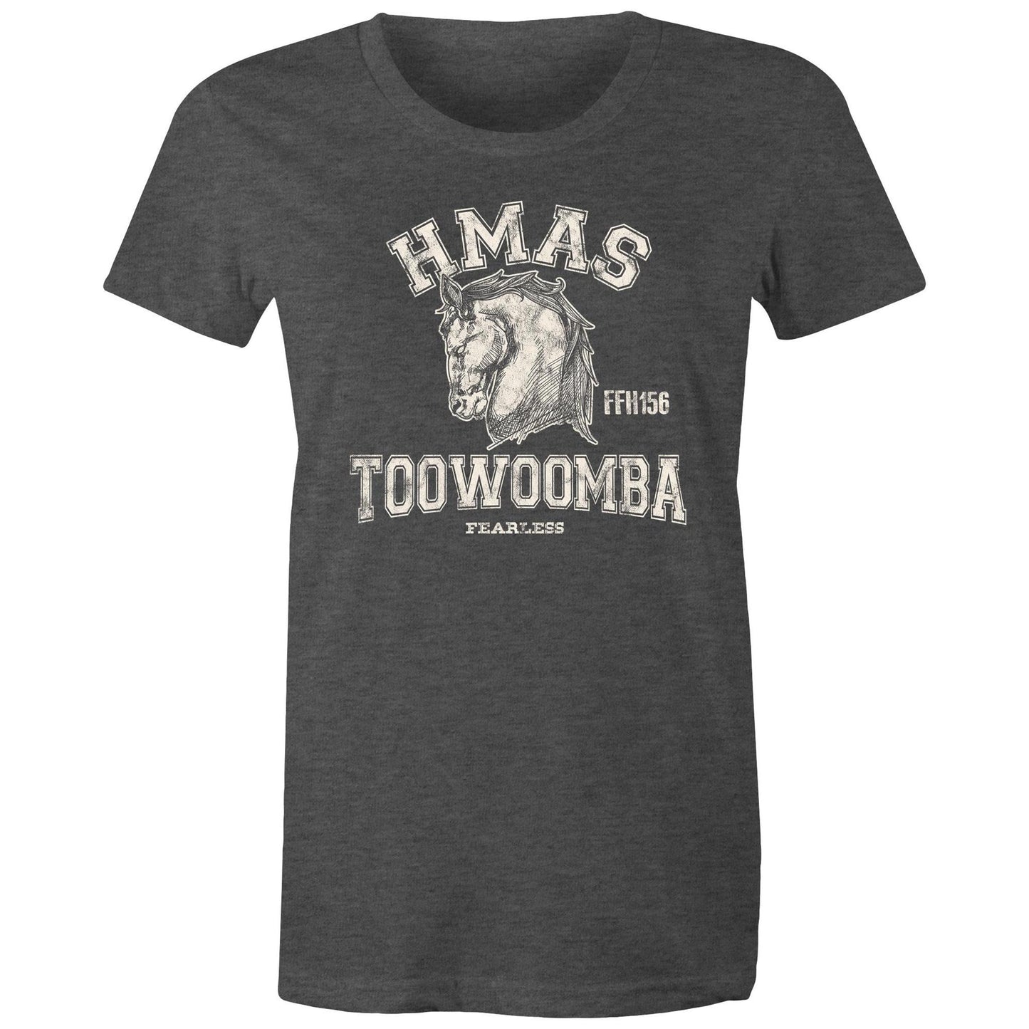 HMAS Toowoomba FFH156 Women's T-shirt (style Alpha, white)