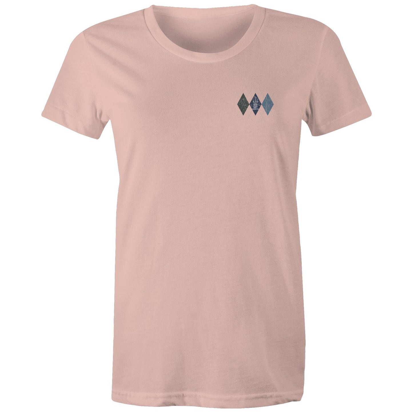 Proud Navy Daughter (Argyle) Women's T-shirt