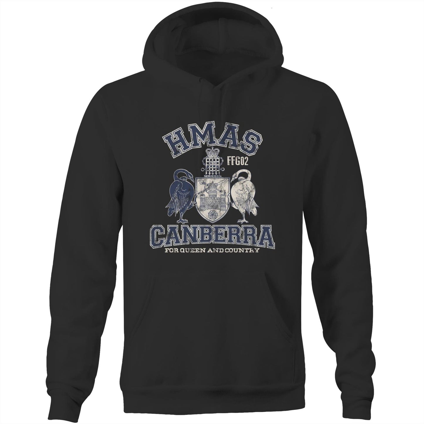 HMAS Canberra (II) FFG02 Men's Hoodie (style Alpha)