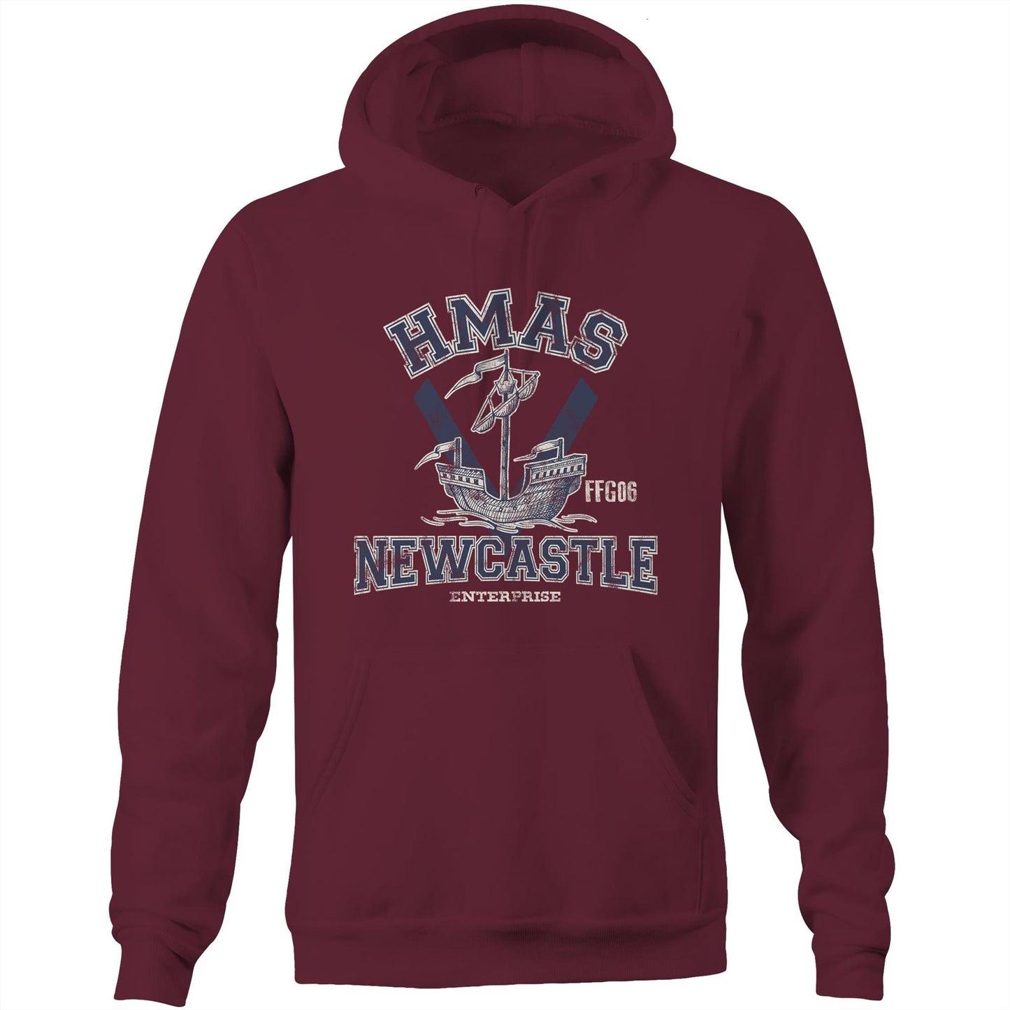 HMAS Newcastle FFG06 Men's Hoodie (style Alpha)