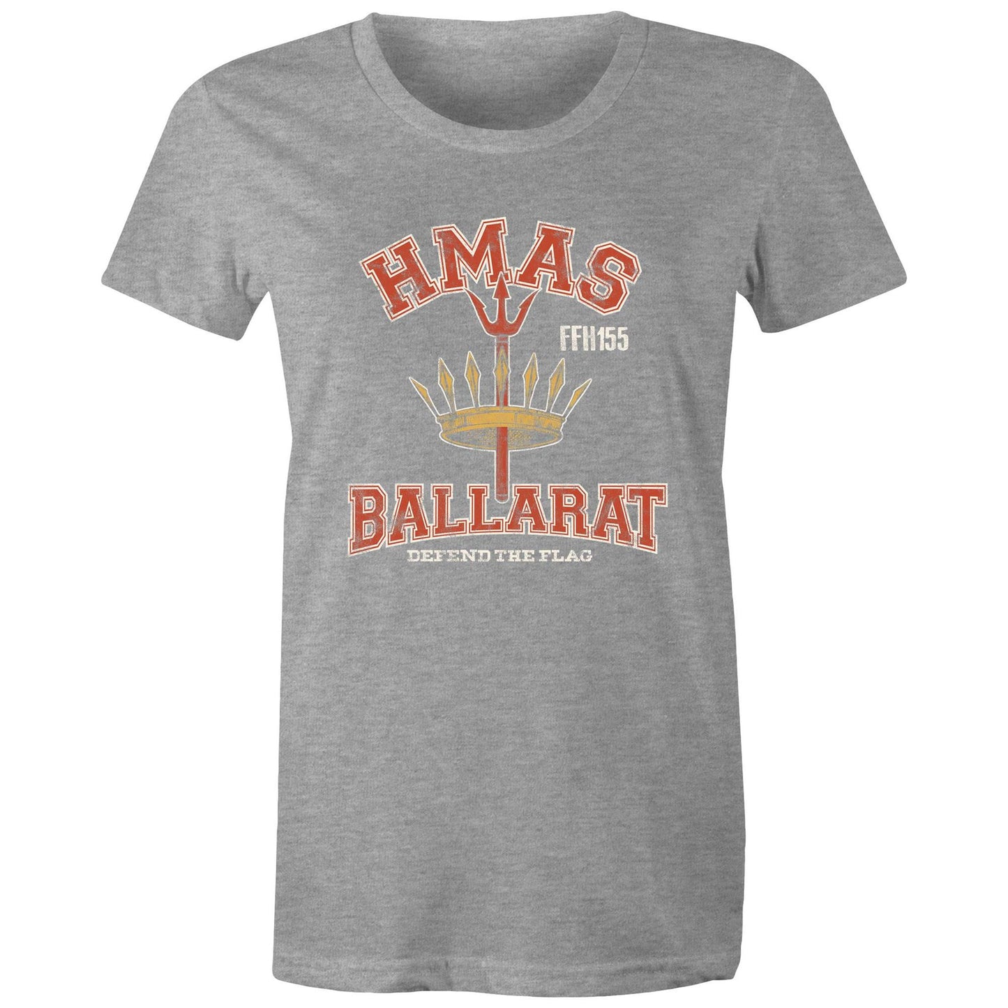 HMAS Ballarat (II) FFH155 Women's T-shirt (style Alpha, colour)