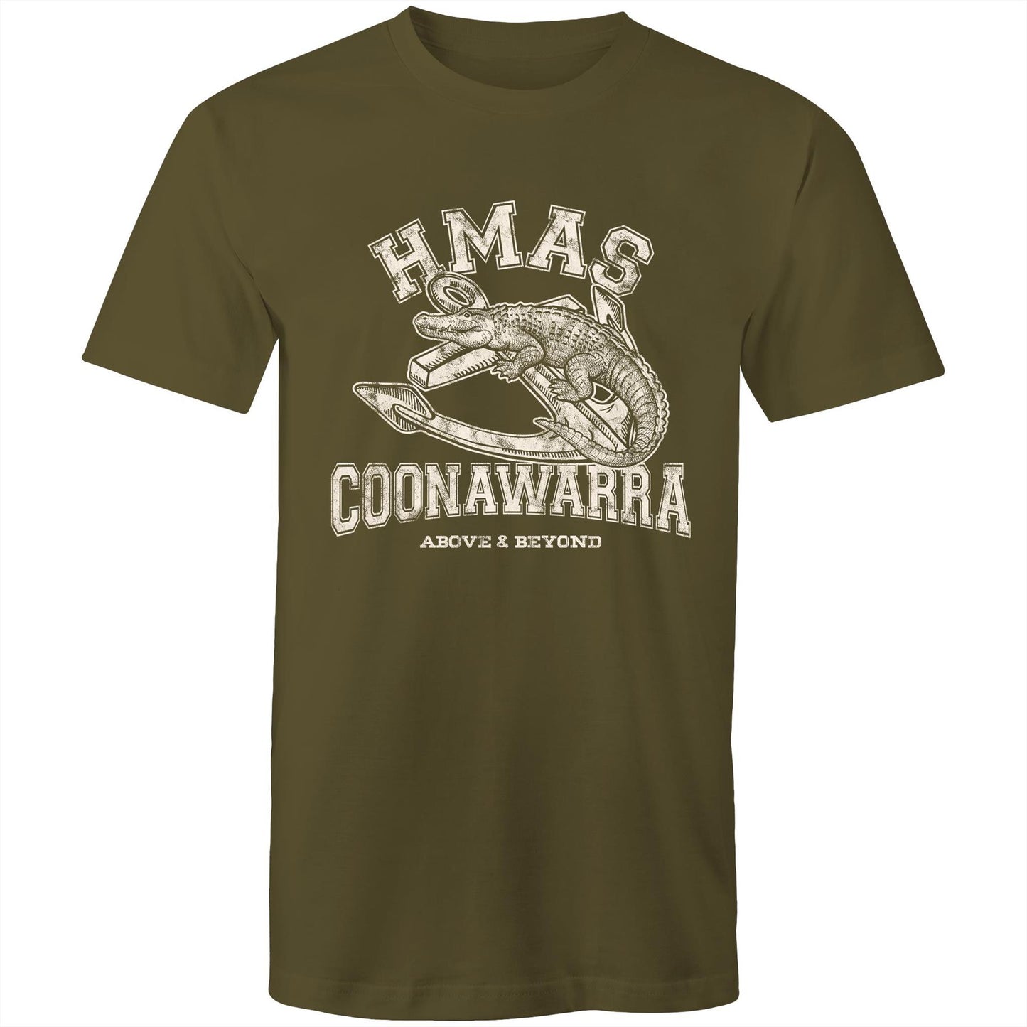 HMAS Coonawarra Men's T-shirt (style Alpha, white)