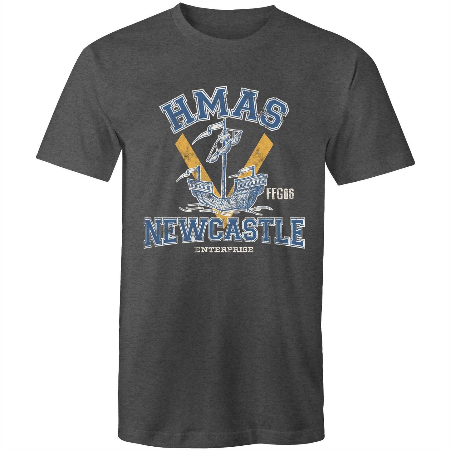 HMAS Newcastle FFG06 Men's T-shirt (style Alpha, colour)