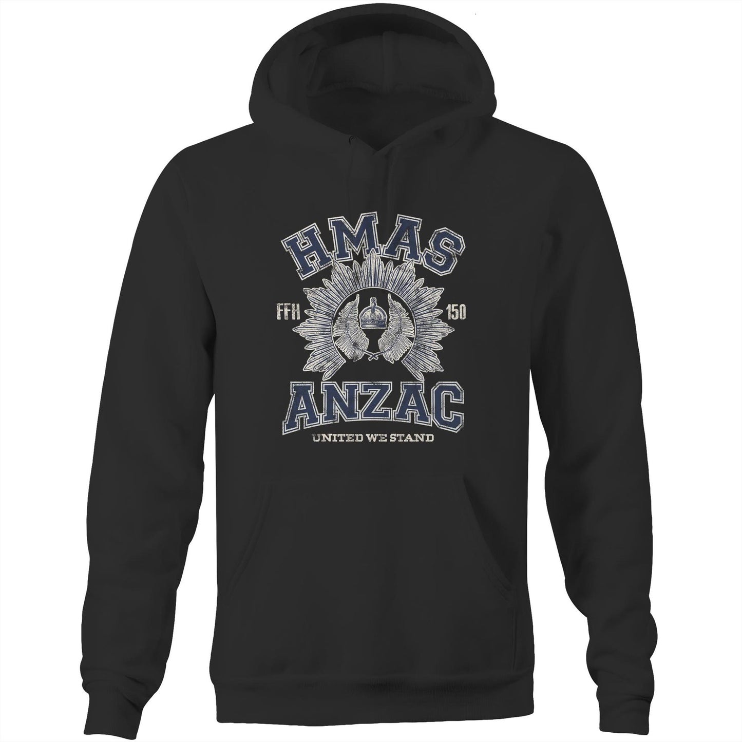 HMAS Anzac (III) FFH150 Men's Hoodie (style Alpha)