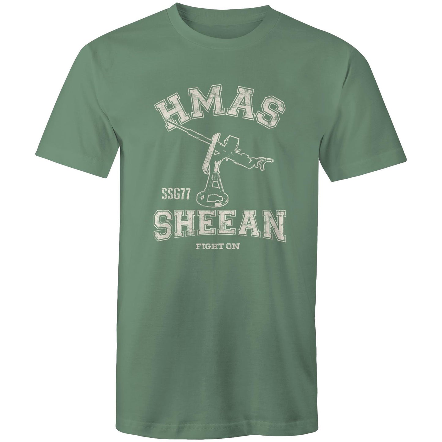 HMAS Sheean SSG77 Men's T-shirt (style Alpha, white)