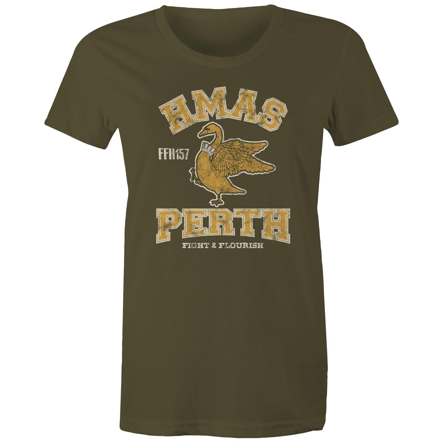 HMAS Perth (III) FFH157 Women's T-shirt (style Alpha, colour)