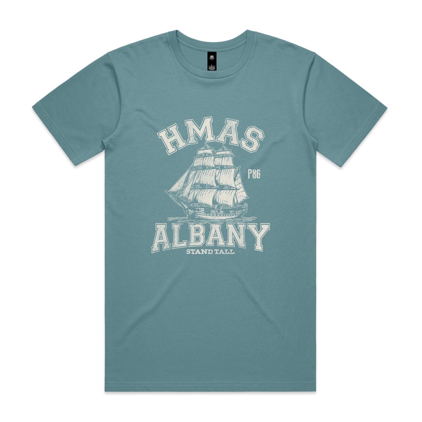 HMAS Albany P86 Men's T-shirt (style Alpha, white)