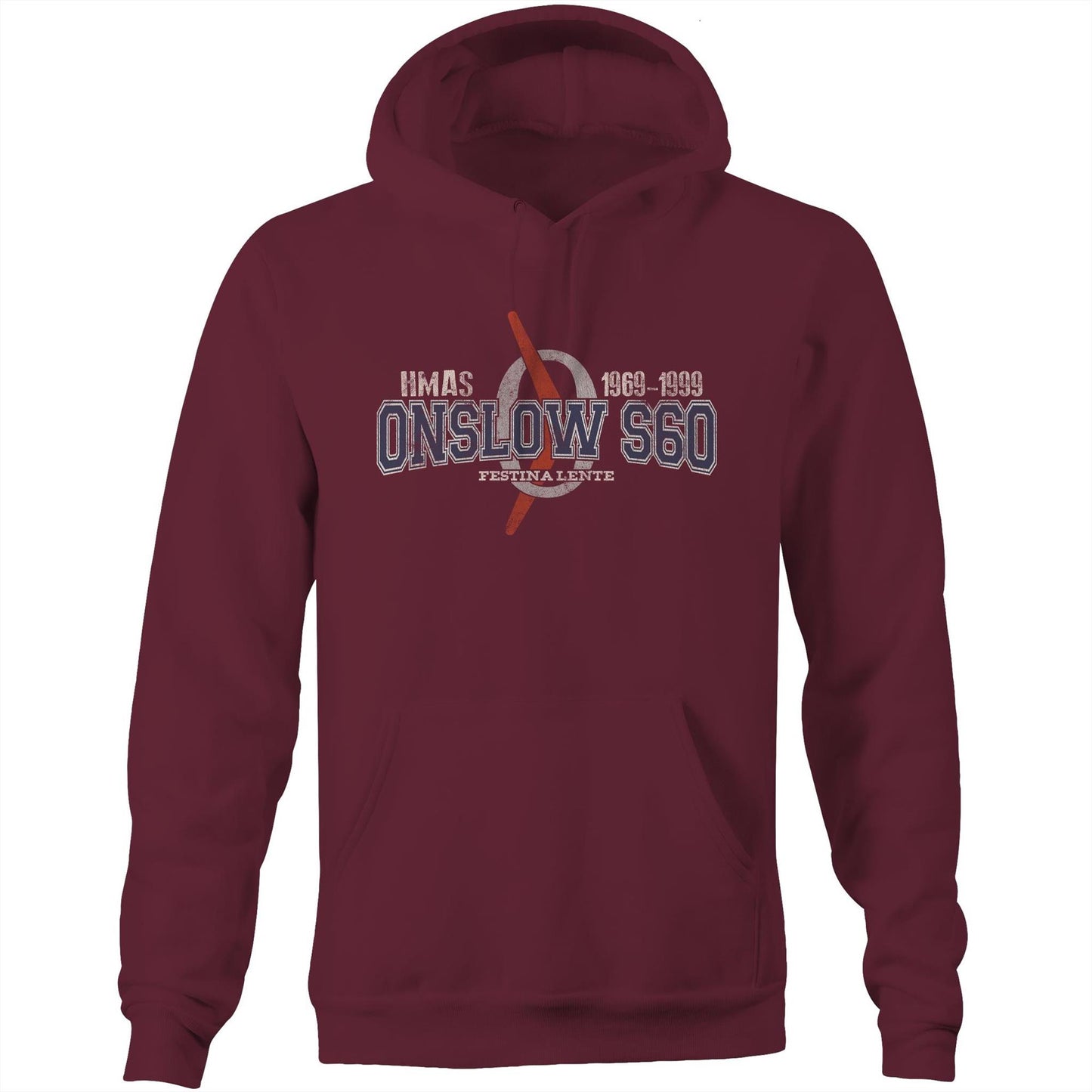 HMAS Onslow S60 Men's Hoodie (style Oscar Bravo)