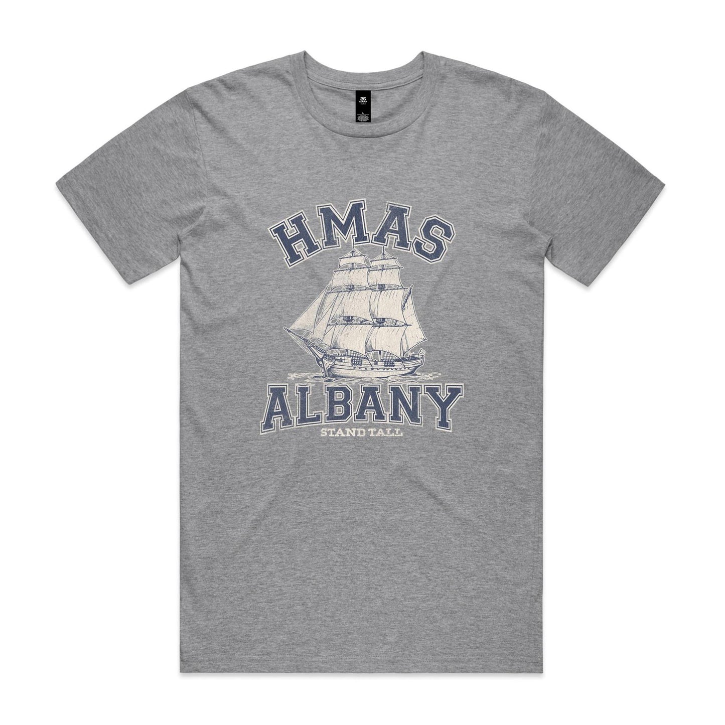 HMAS Albany P86 Men's T-shirt (style Alpha, blue)