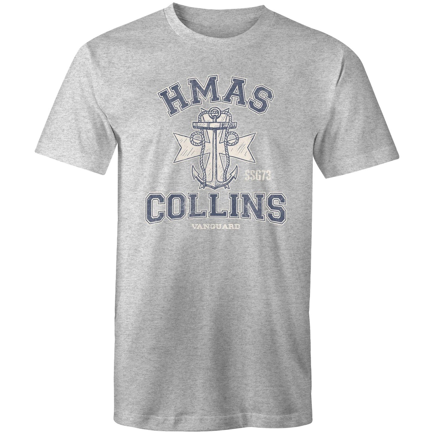 HMAS Collins SSG73 Men's T-shirt (style Alpha, blue)