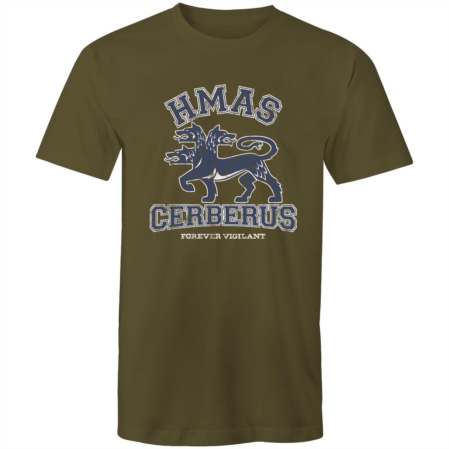 HMAS Cerberus Men's T-shirt (style Alpha, blue)