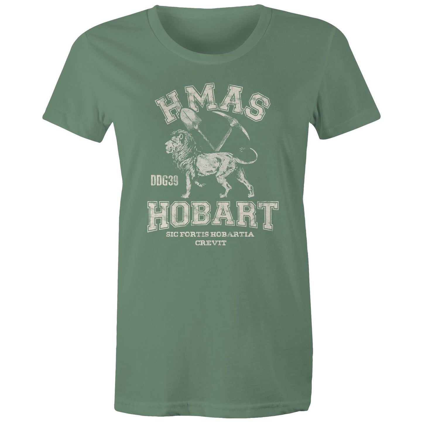 HMAS Hobart (II) DDG39 Women's T-shirt (style Alpha, white)