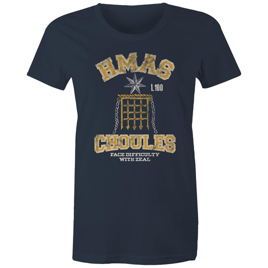 HMAS Choules L100 Women's T-shirt (style Alpha, colour)