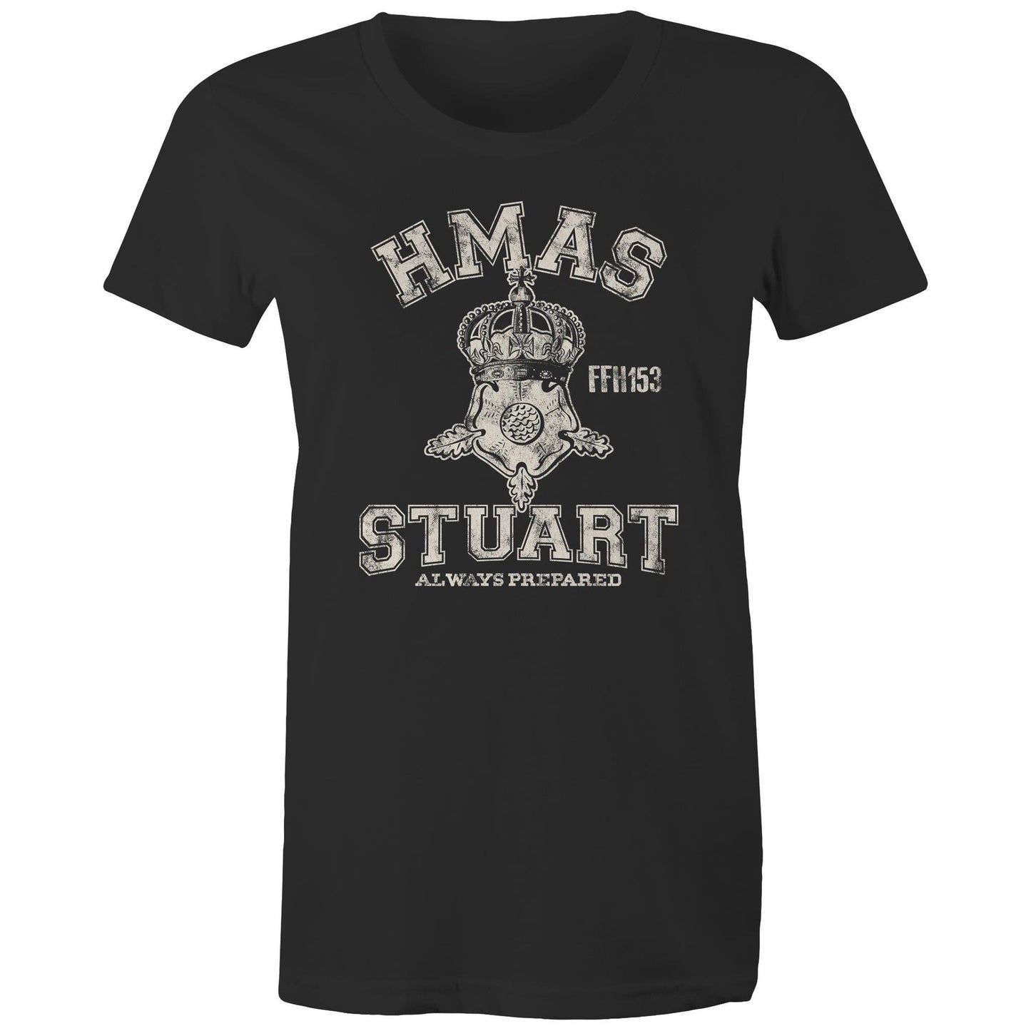HMAS Stuart (III) FFH153 Women's T-shirt (style Alpha, white)