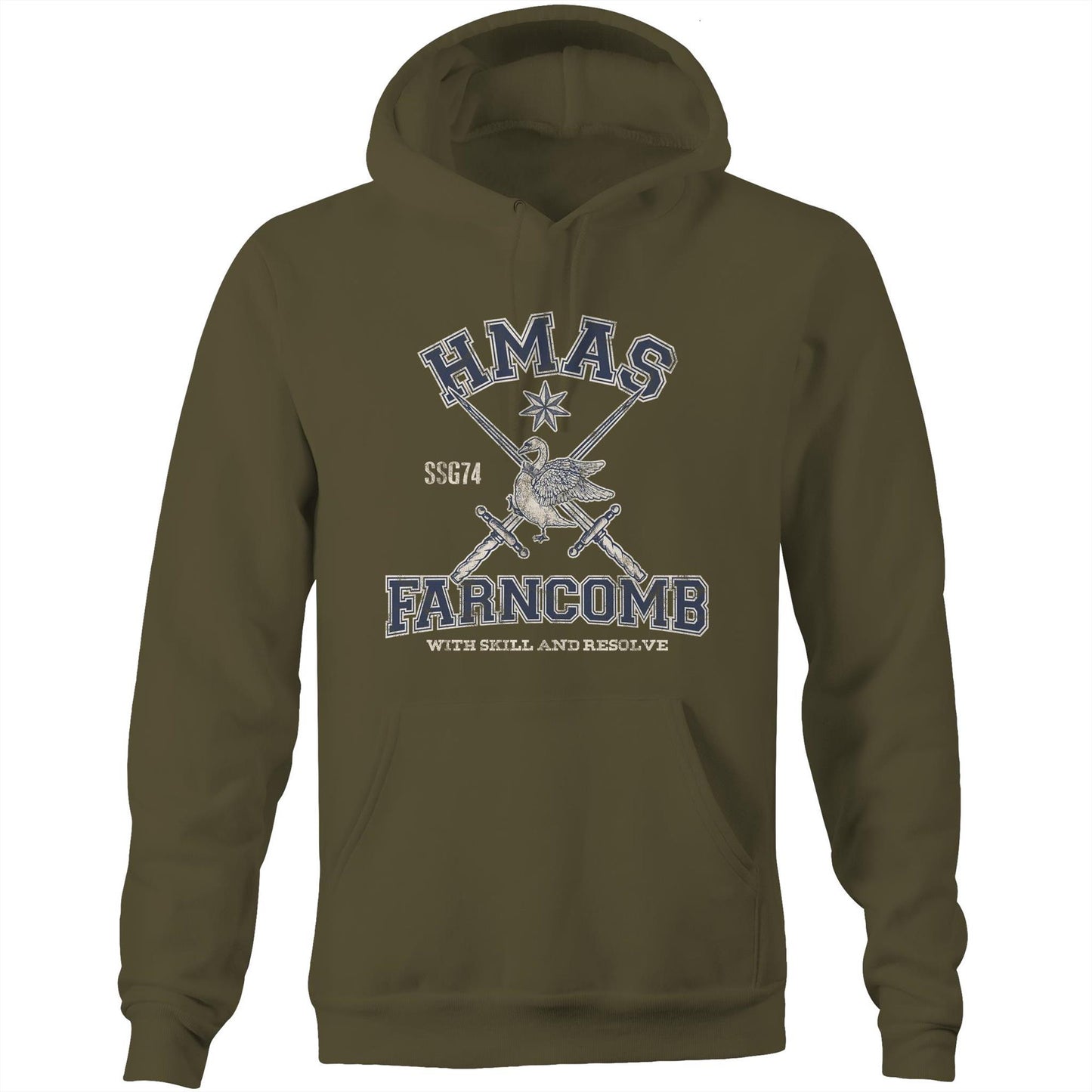 HMAS Farncomb SSG74 Men's Hoodie (style Alpha)