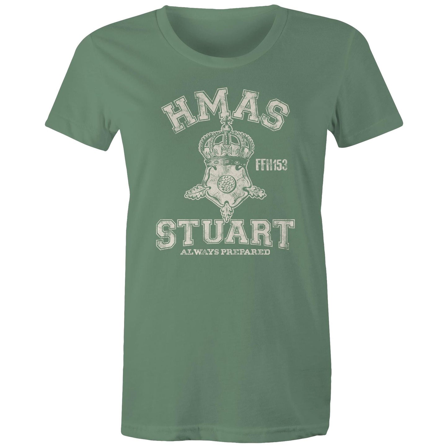 HMAS Stuart (III) FFH153 Women's T-shirt (style Alpha, white)