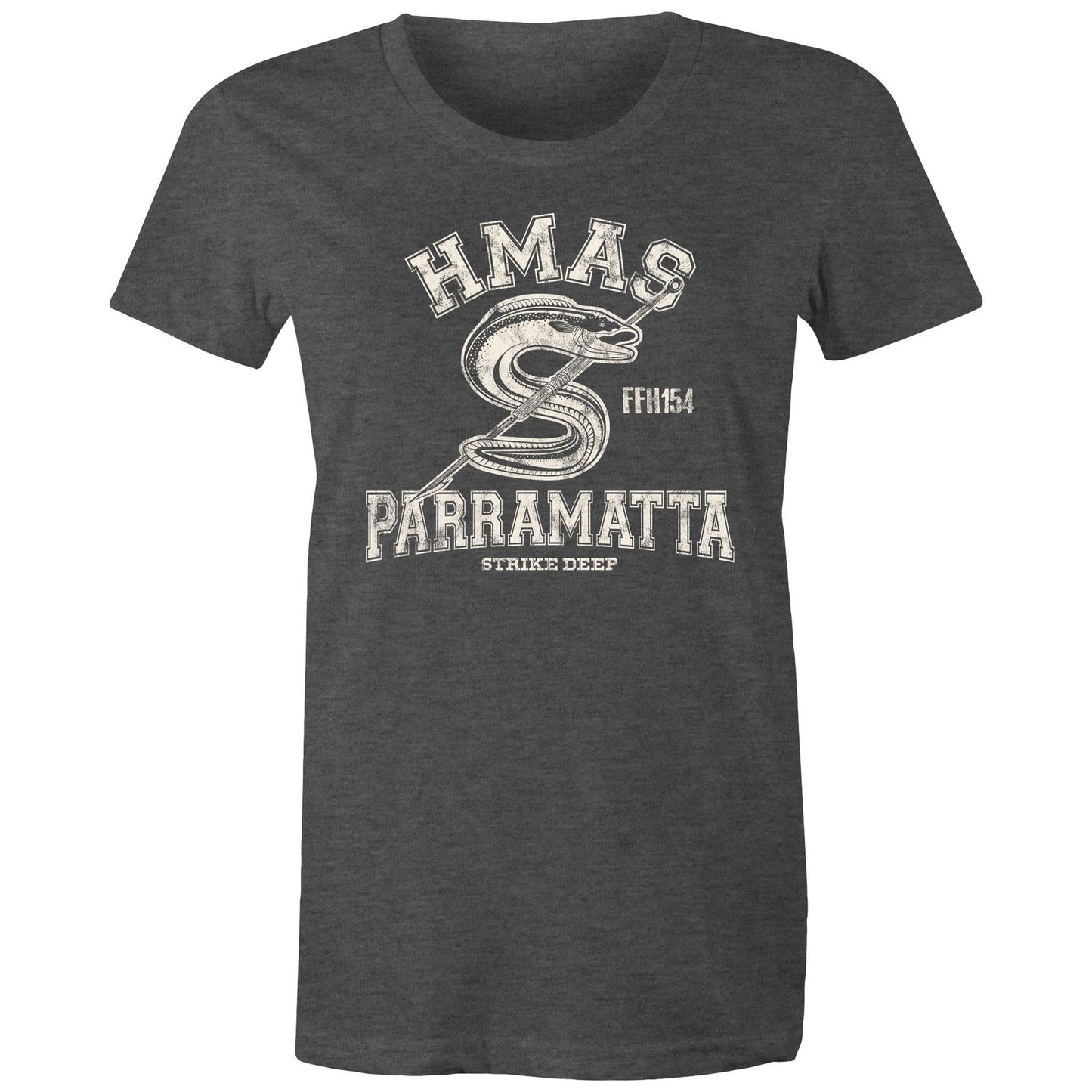 HMAS Parramatta (IV) FFH154 Women's T-shirt (style Alpha, white)