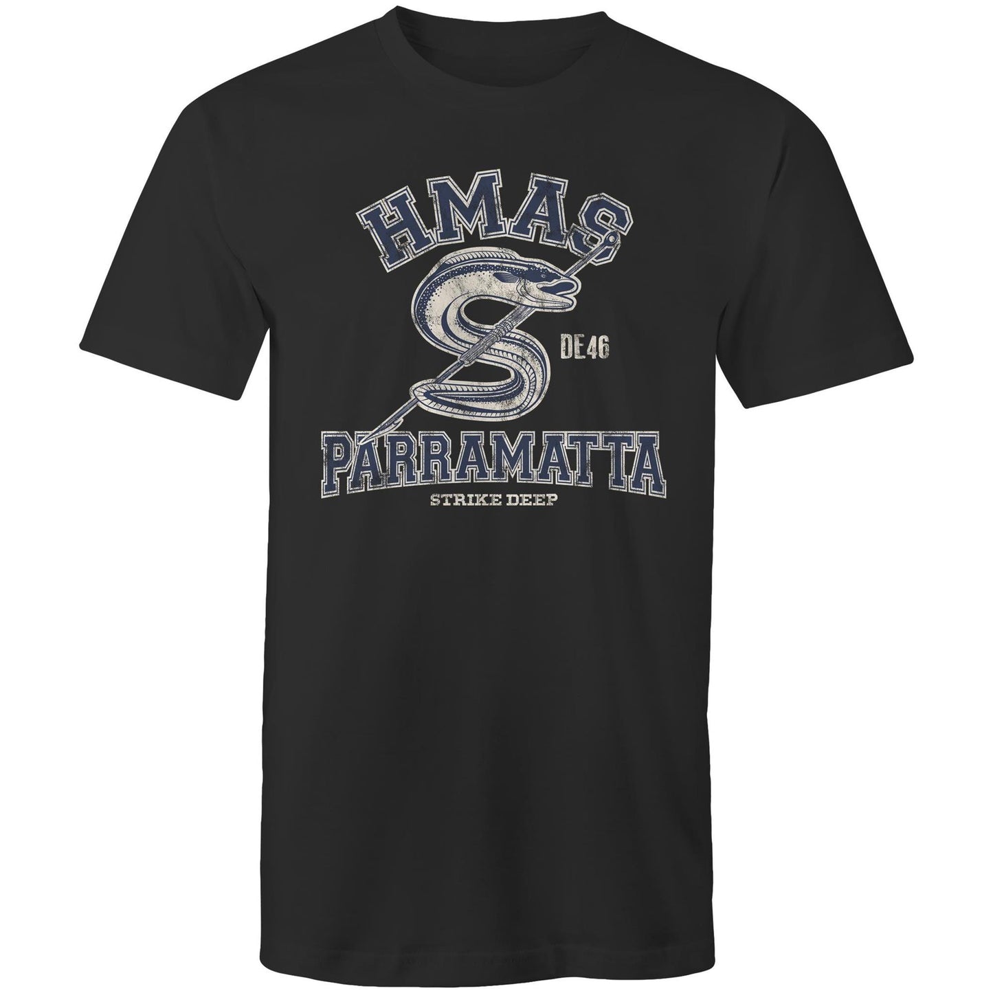 HMAS Parramatta (III) DE46 Men's T-shirt (style Alpha, blue)