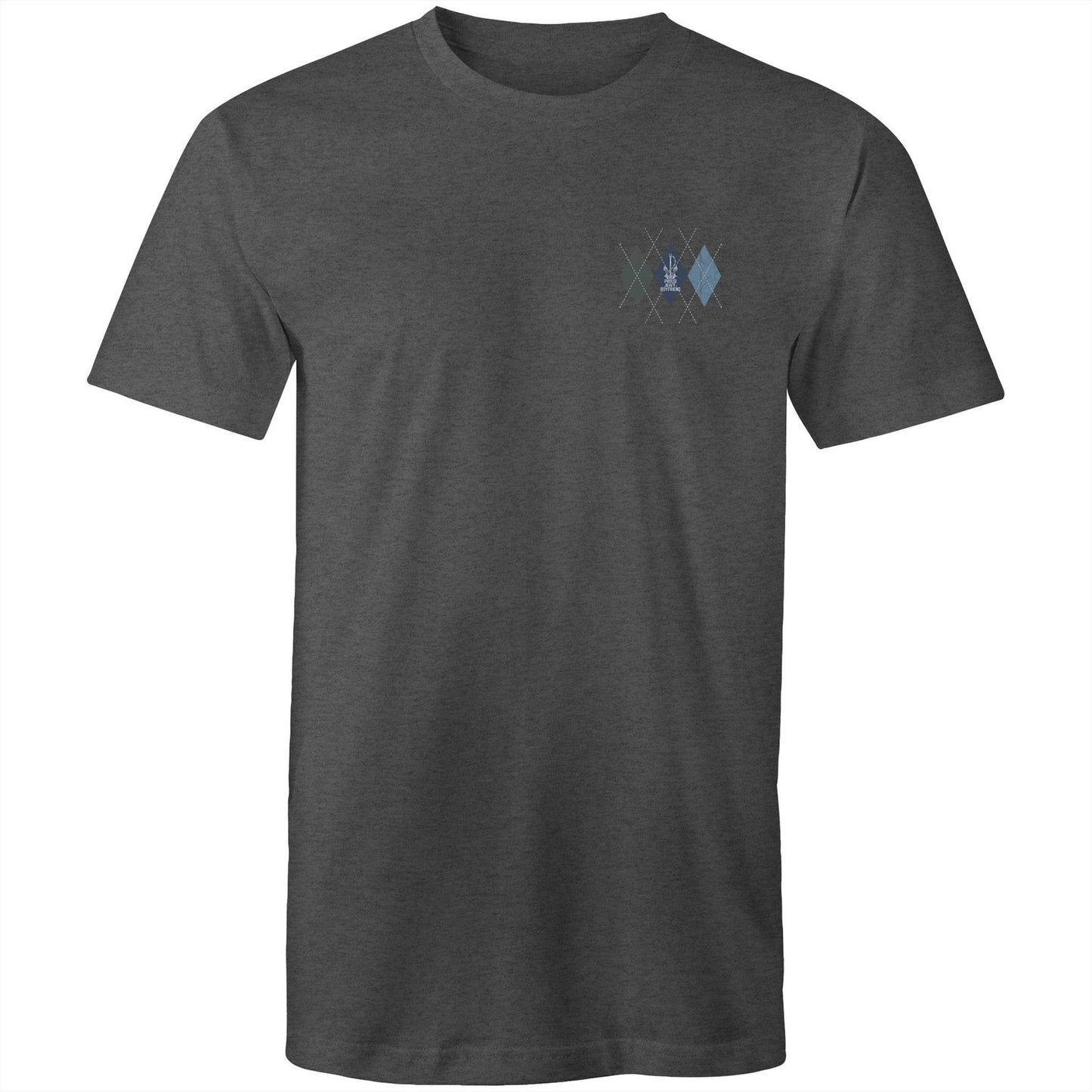 Proud Navy Boyfriend (Argyle) Men's T-shirt