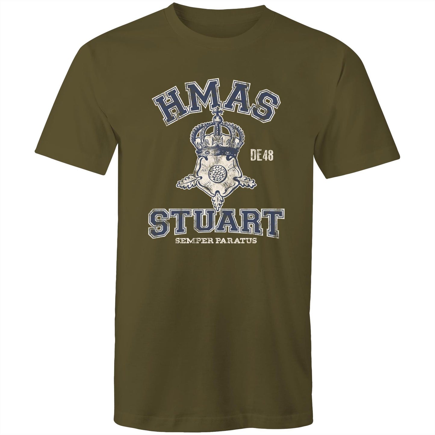 HMAS Stuart (II) DE48 Men's T-shirt (style Alpha, blue)