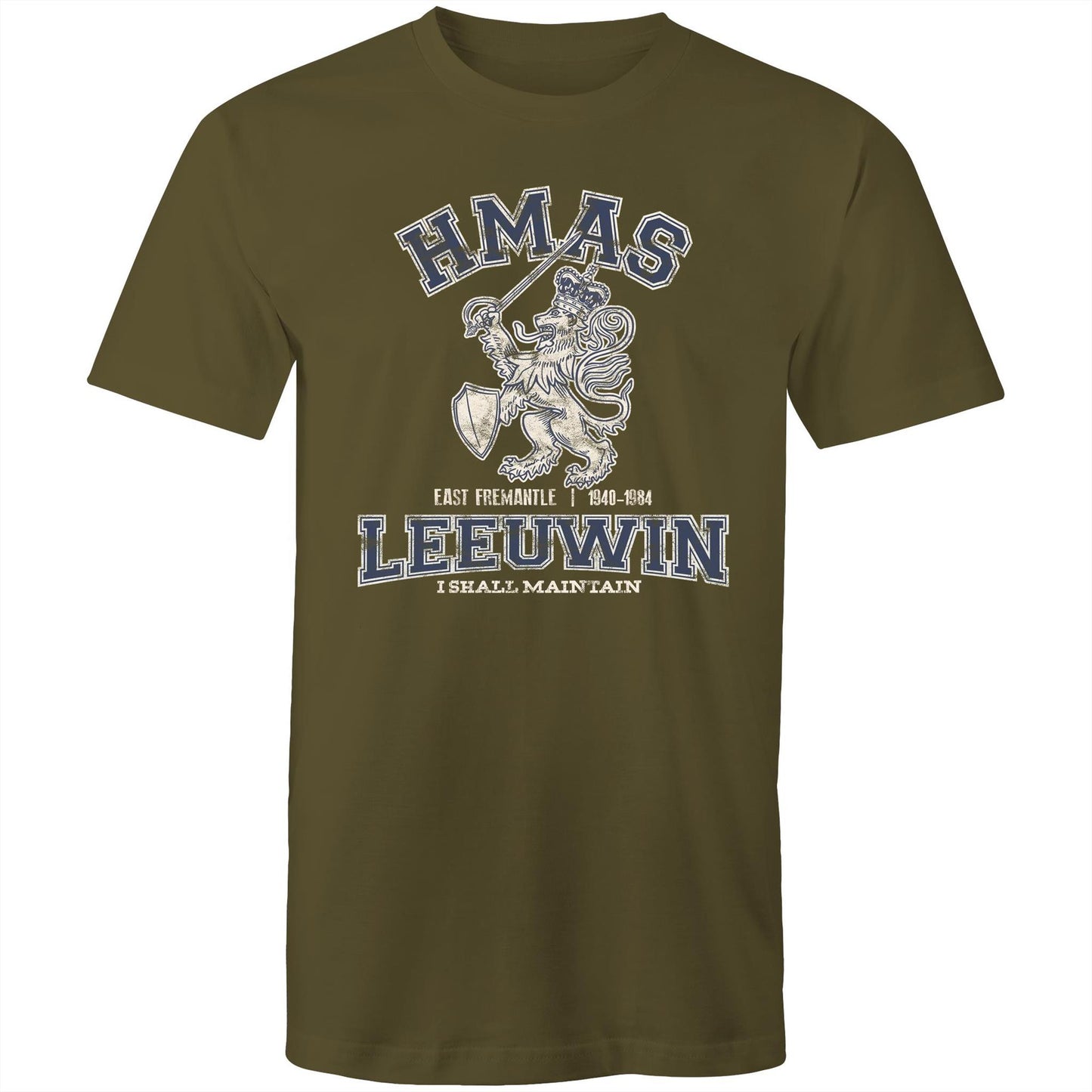 HMAS Leeuwin Men's T-shirt (style Alpha, blue)