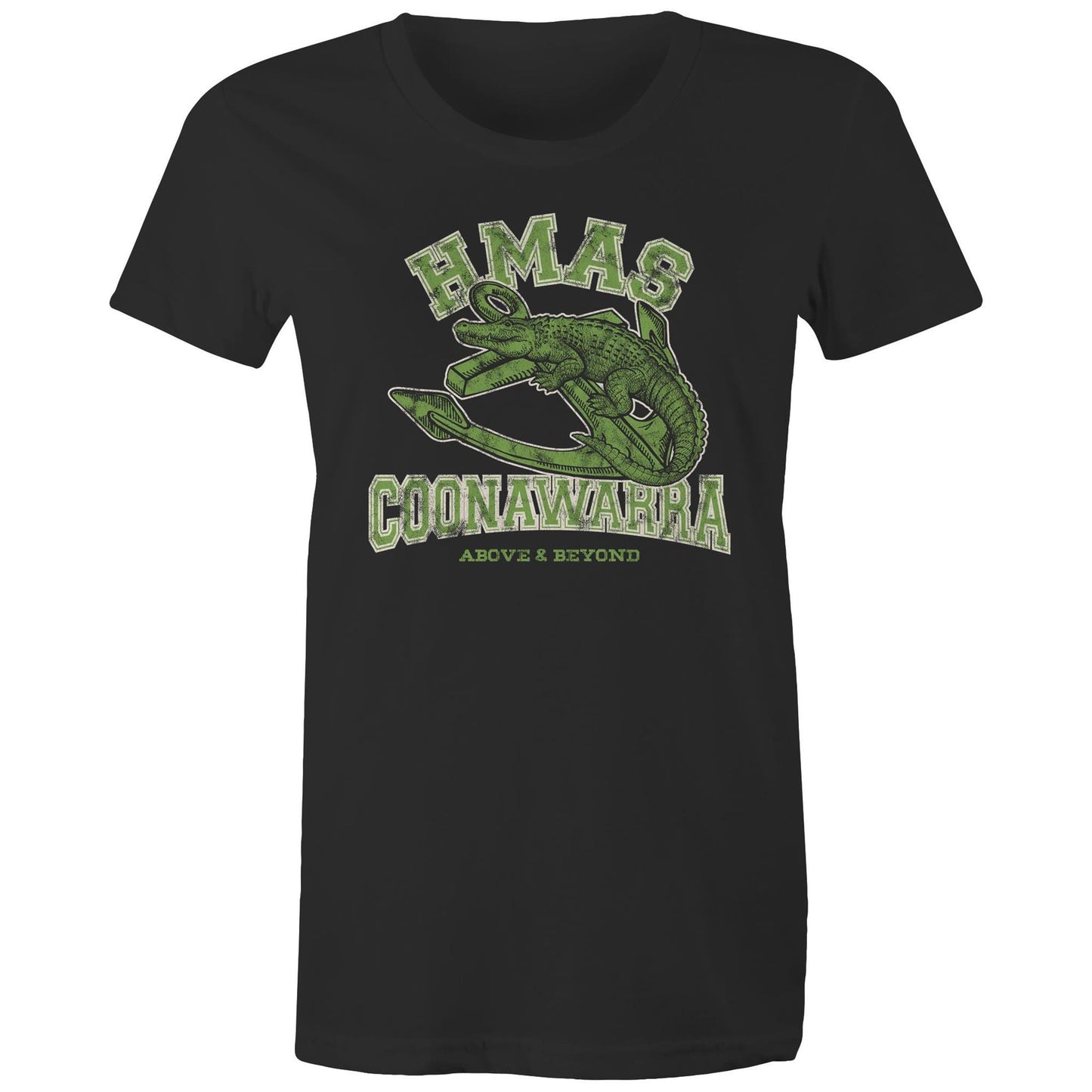 HMAS Coonawarra Women's T-shirt (style Alpha, colour)
