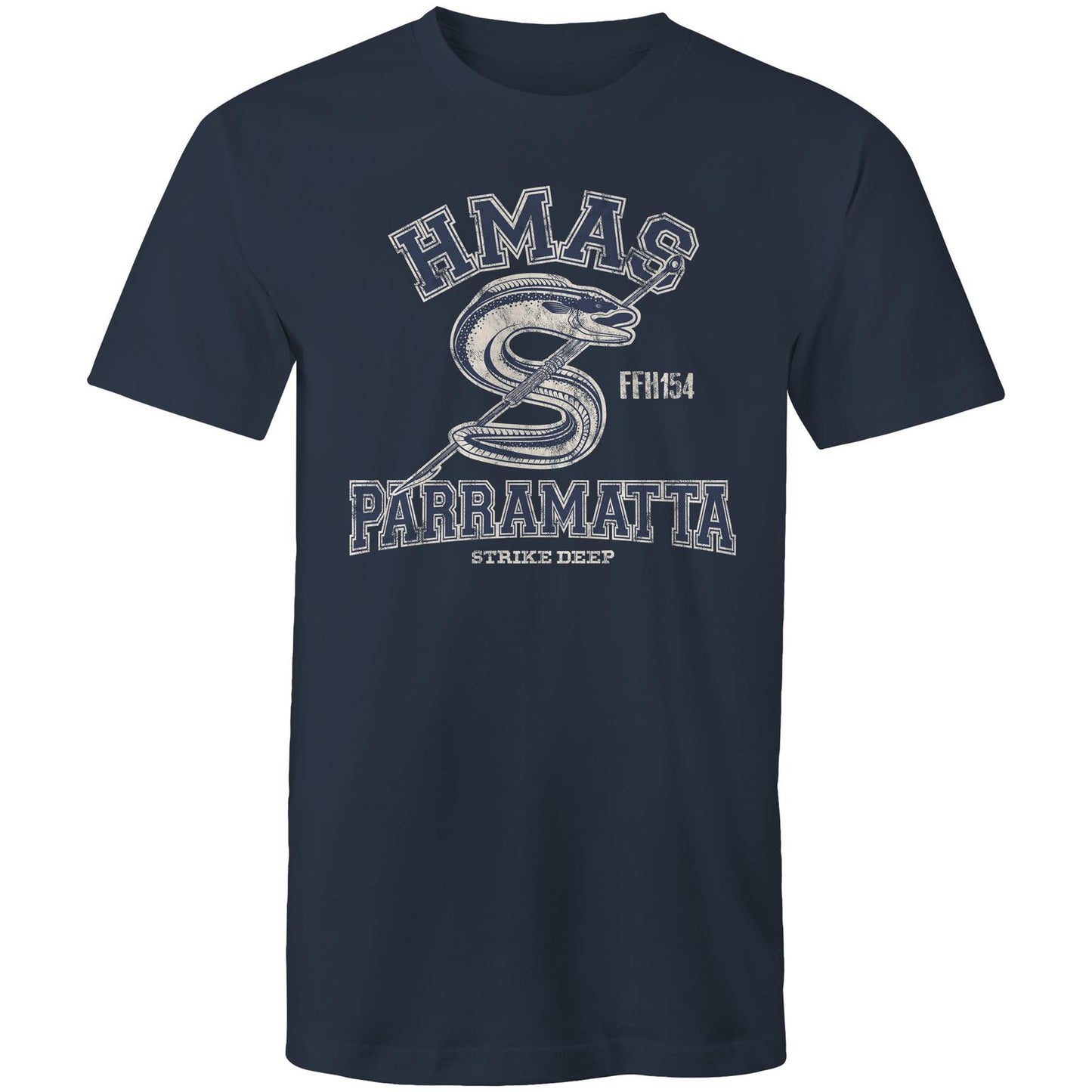 HMAS Parramatta (IV) FFH154 Men's T-shirt (style Alpha, blue)