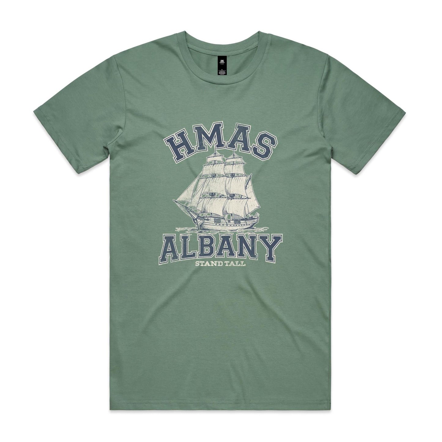 HMAS Albany P86 Men's T-shirt (style Alpha, blue)