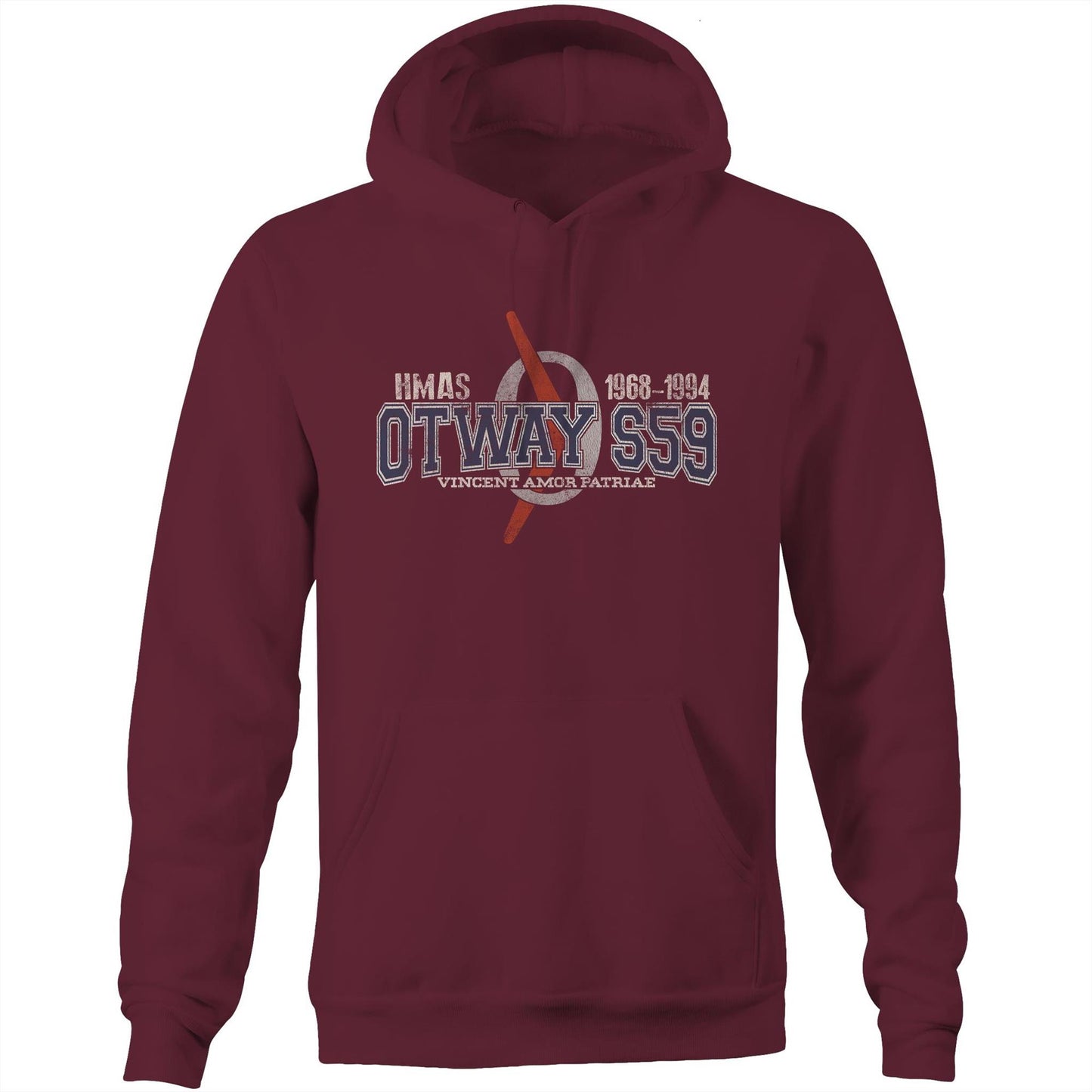 HMAS Otway S59 Men's Hoodie (style Oscar Bravo)