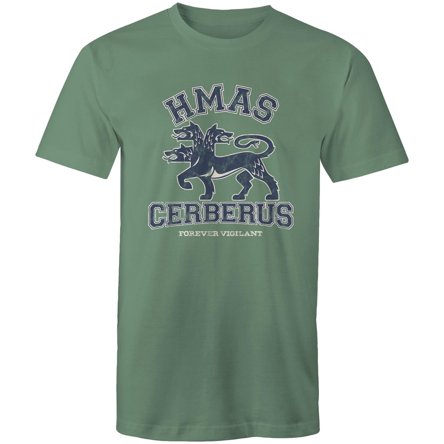 HMAS Cerberus Men's T-shirt (style Alpha, blue)