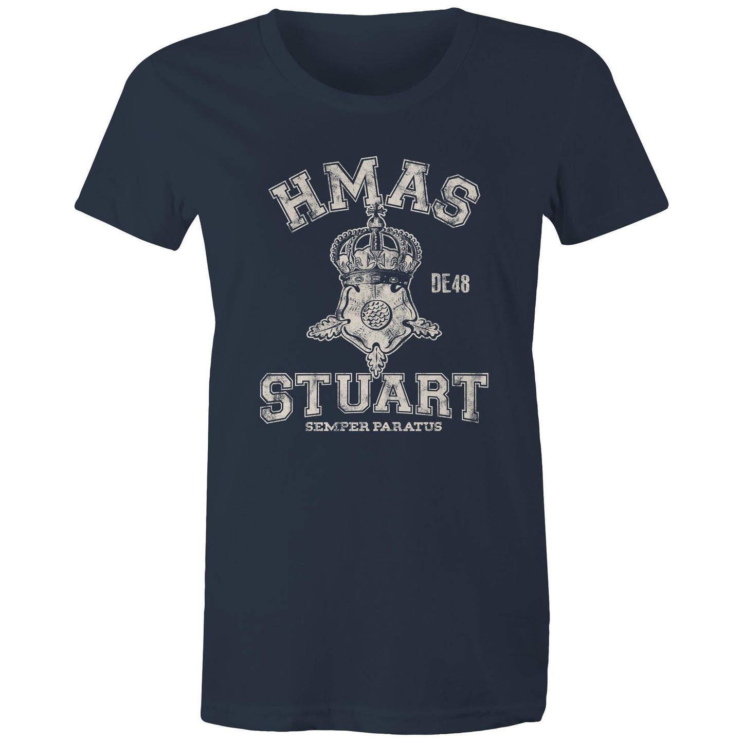 HMAS Stuart (II) DE48 Women's T-shirt (style Alpha, white)