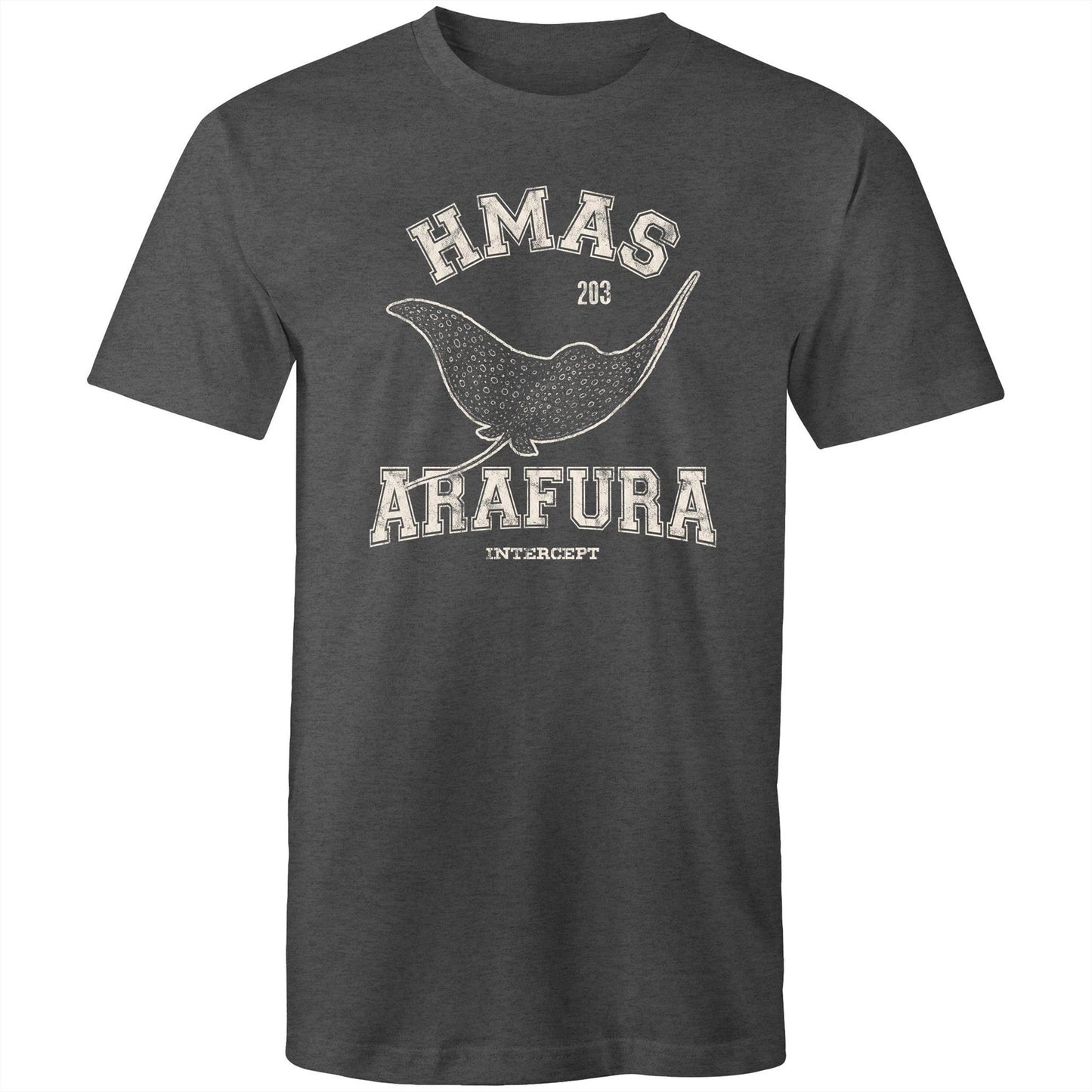 HMAS Arafura OPV203 Men's T-shirt (style Alpha, white)
