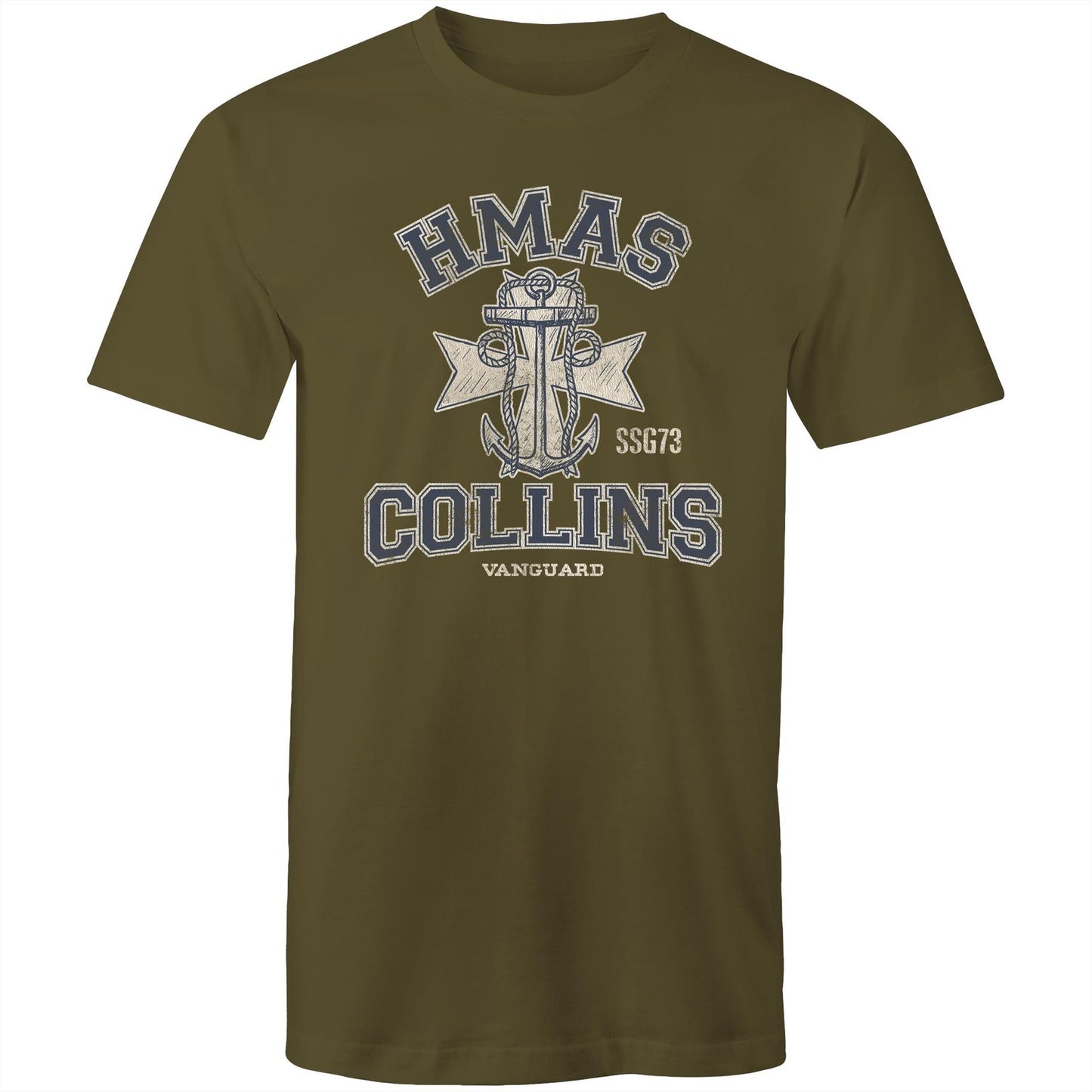 HMAS Collins SSG73 Men's T-shirt (style Alpha, blue)