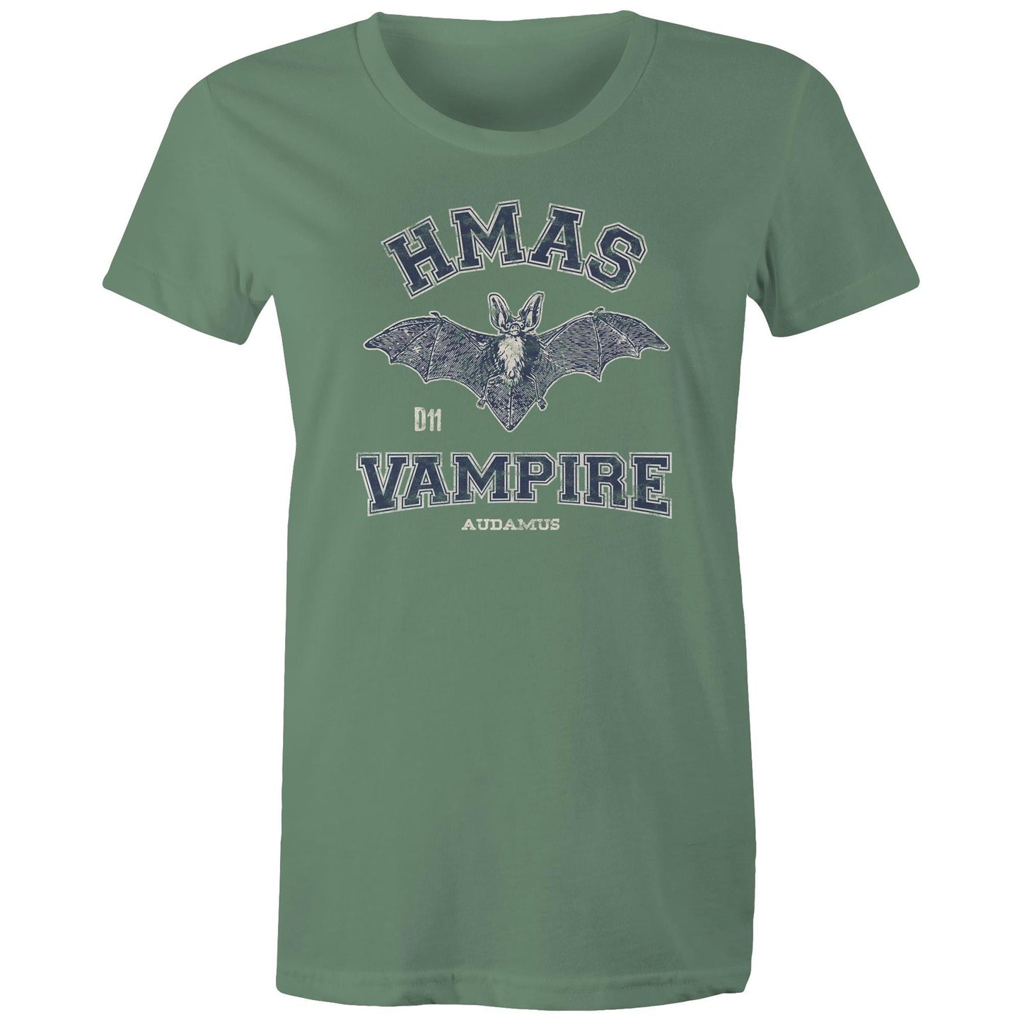 HMAS Vampire D11 Women's T-shirt (style Alpha, blue)