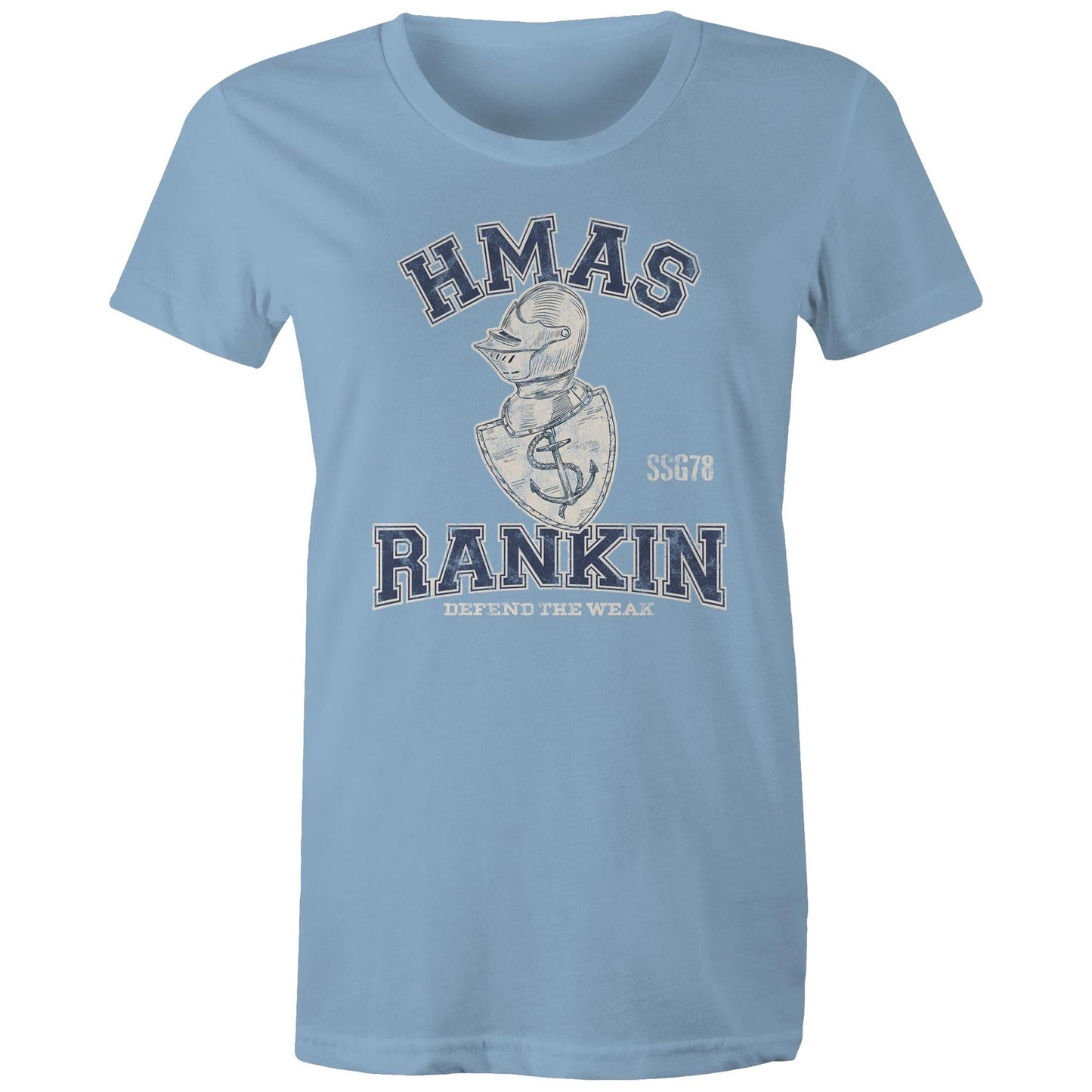 HMAS Rankin SSG78 Women's T-shirt (style Alpha, blue)