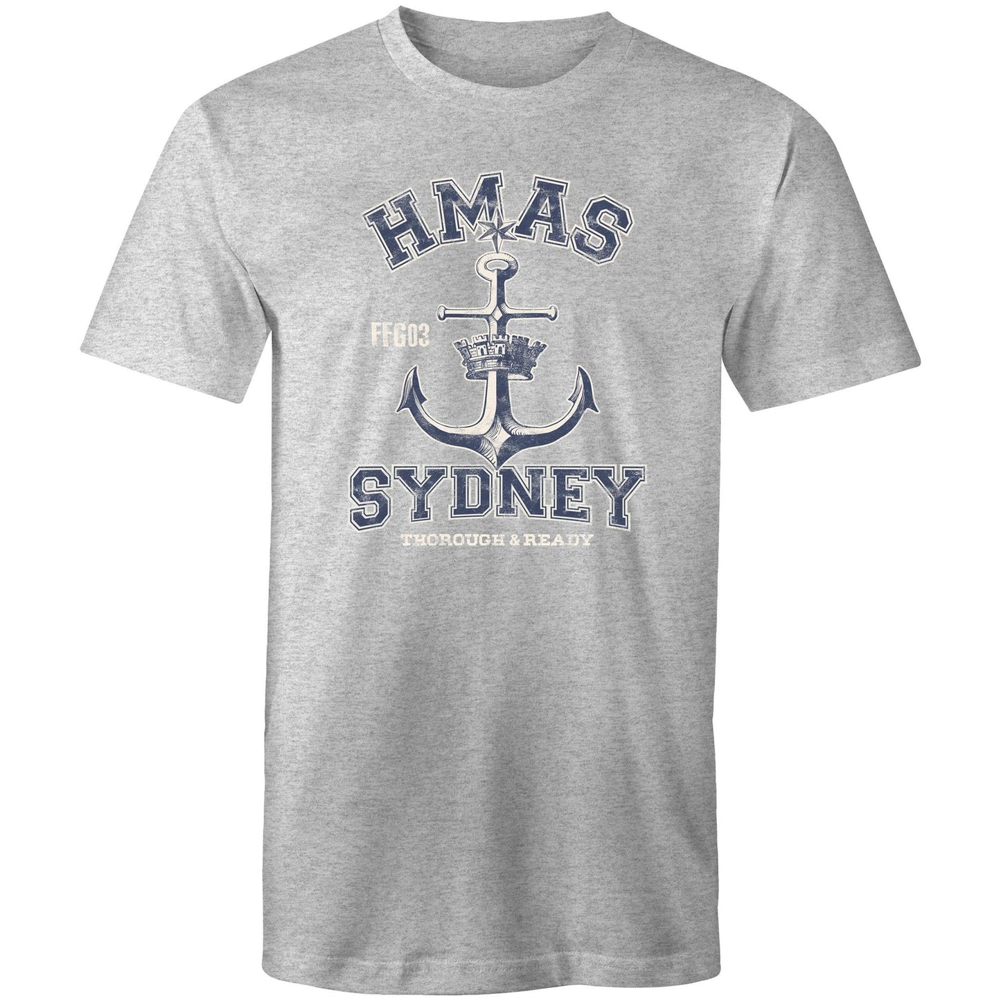 HMAS Sydney (IV) FFG03 Men's T-shirt (style Alpha, blue)