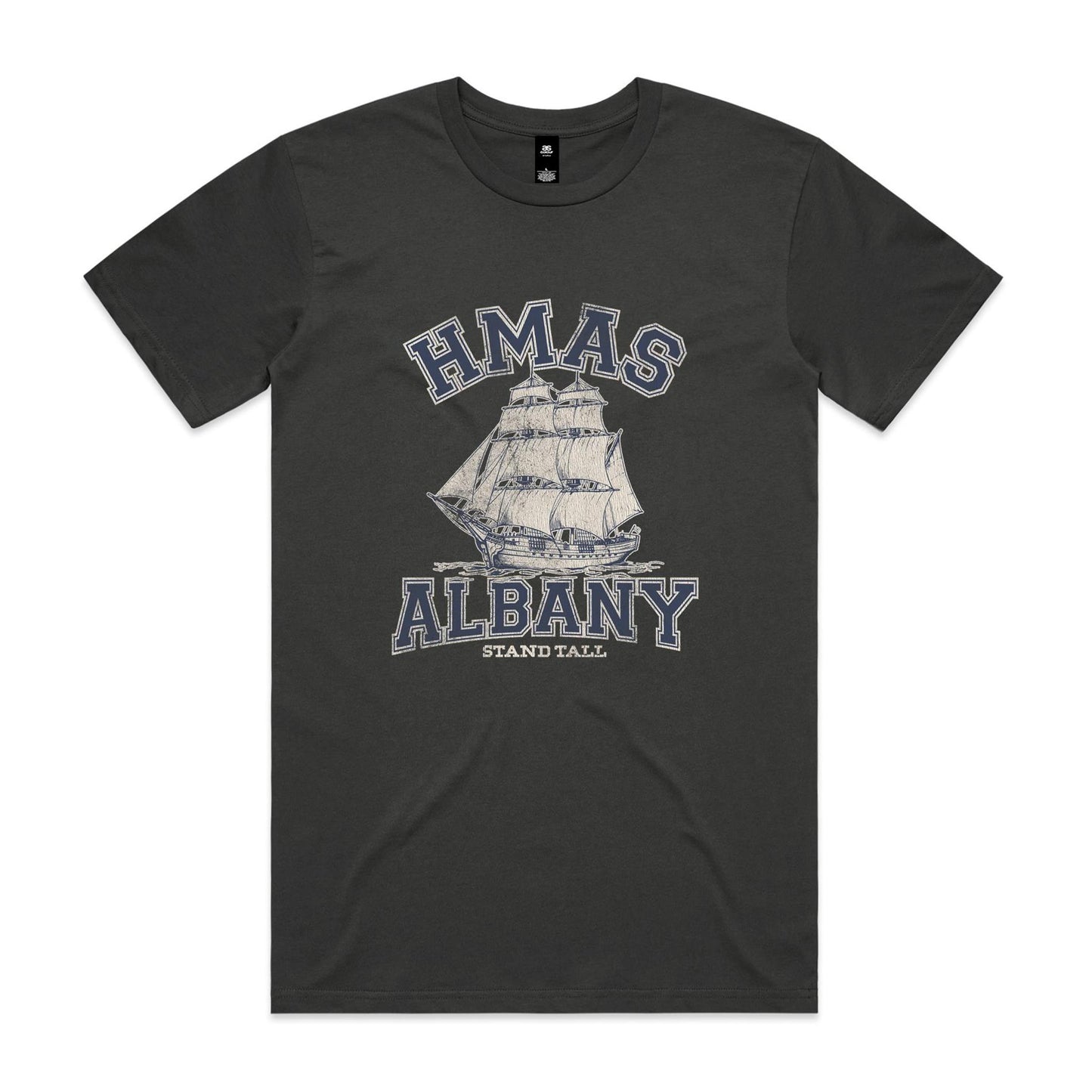 HMAS Albany P86 Men's T-shirt (style Alpha, blue)
