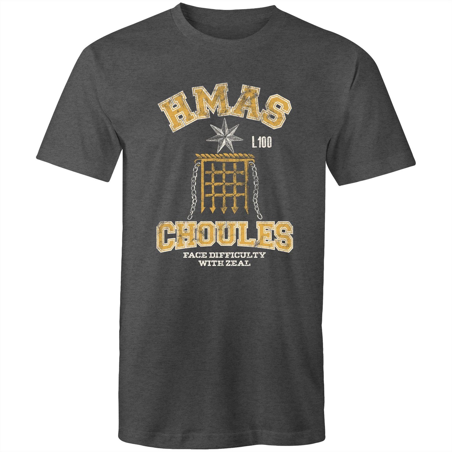 HMAS Choules L100 Men's T-shirt (style Alpha, colour)