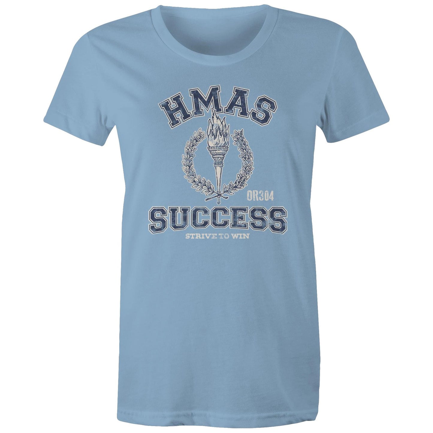 HMAS Success (II) OR304 Women's T-shirt (style Alpha, blue)