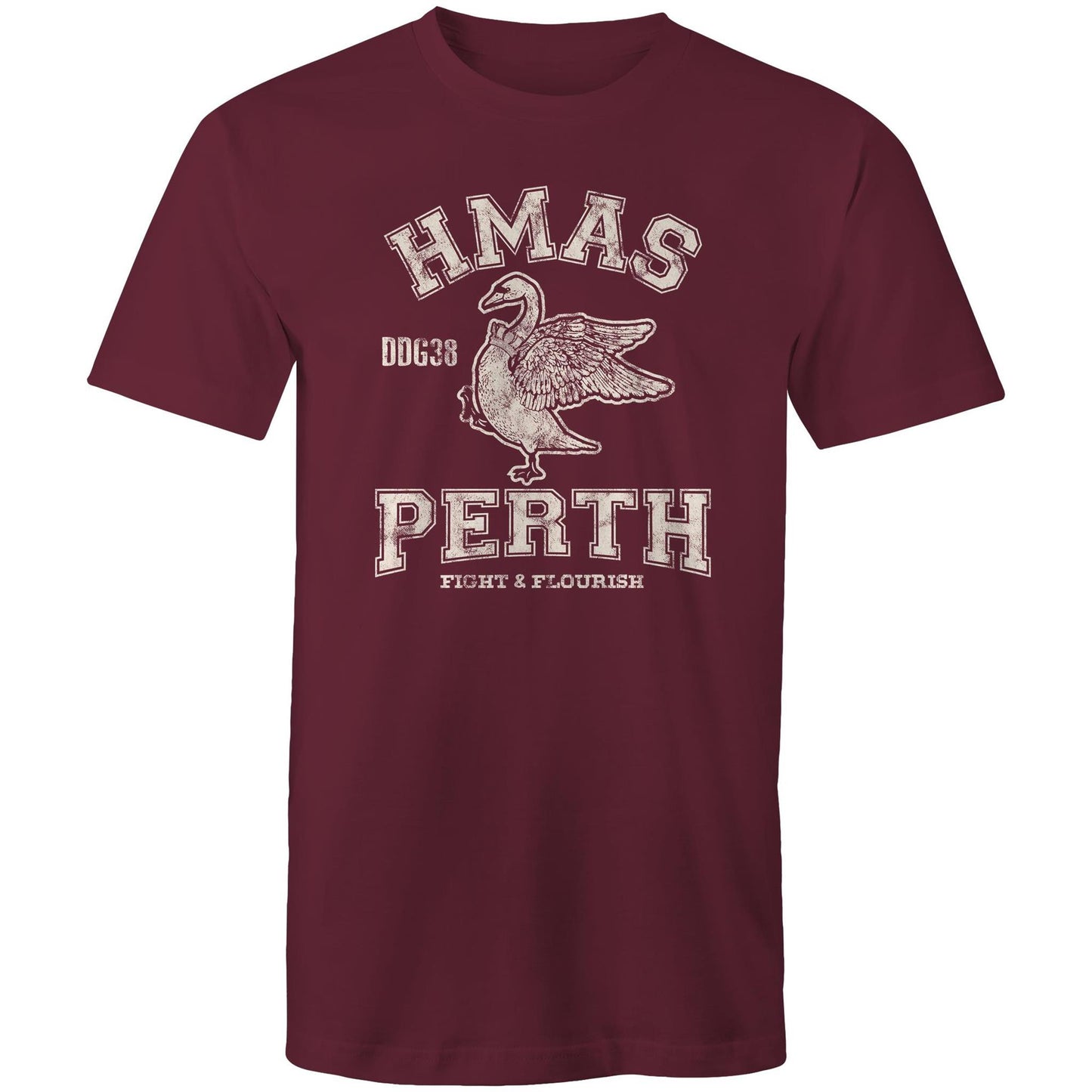 HMAS Perth (II) DDG38 Men's T-shirt (style Alpha, white)