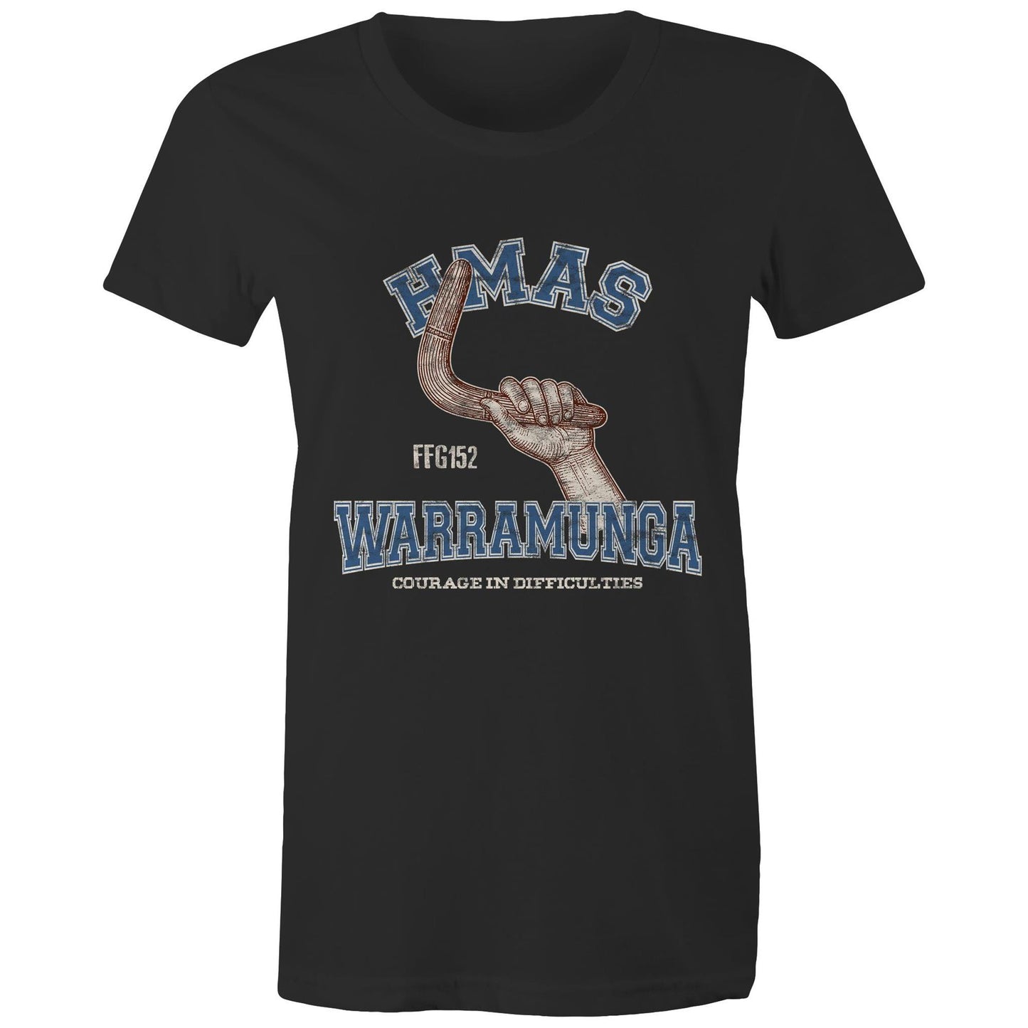 HMAS Warramunga (II) FFH152 Women's T-shirt (style Alpha, colour)