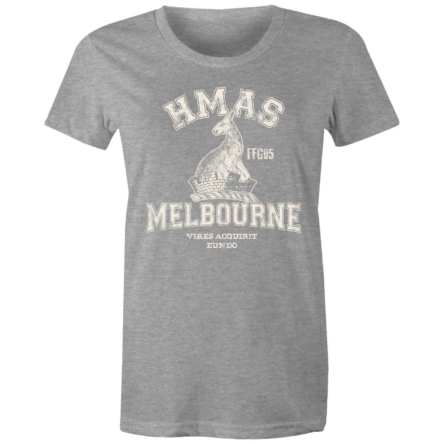HMAS Melbourne (III) FFG05 Women's T-shirt (style Alpha, white)