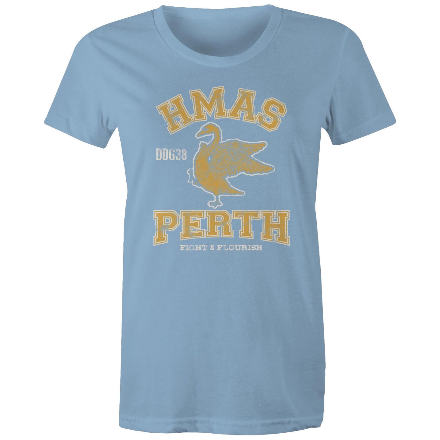 HMAS Perth (II) DDG38 Women's T-shirt (style Alpha, colour)