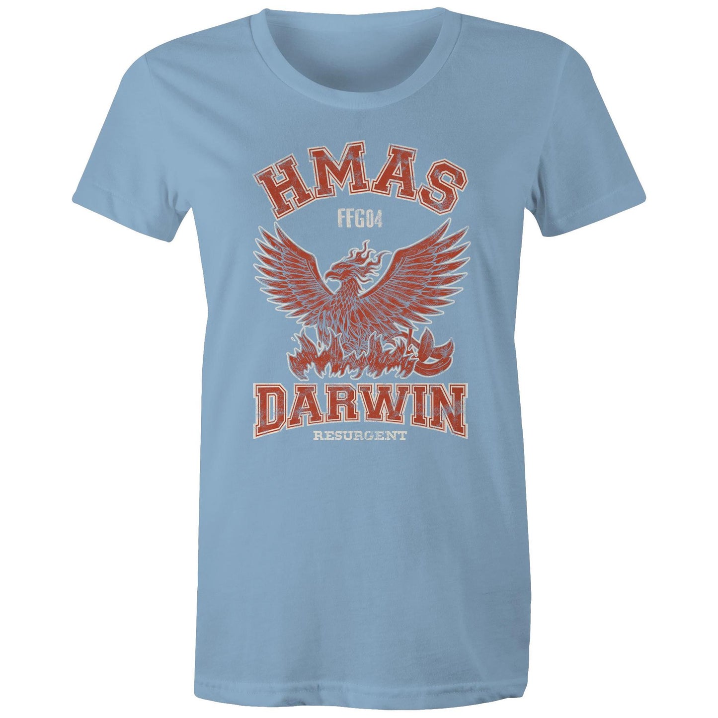 HMAS Darwin FFG04 Women's T-shirt (style Alpha, colour)