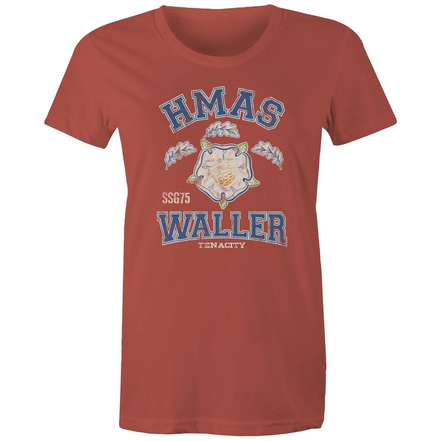 HMAS Waller SSG75 Women's T-shirt (style Alpha, colour)